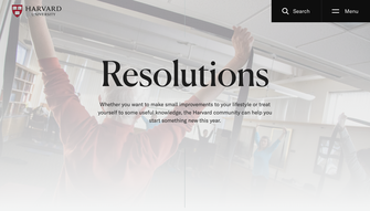 Harvard-University homepage resolutions