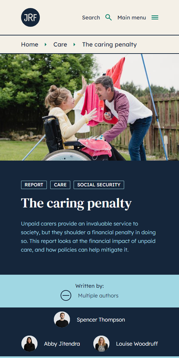 The-caring-penalty-Joseph-Rowntree-Foundation
