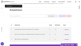 Ucas-points-calculator example