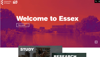 Uni website examples Essex