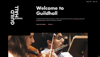 Uni website examples Guildhall (1)
