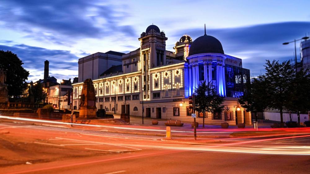 The Alhambra Theatre in Bradford, viewed from across the road