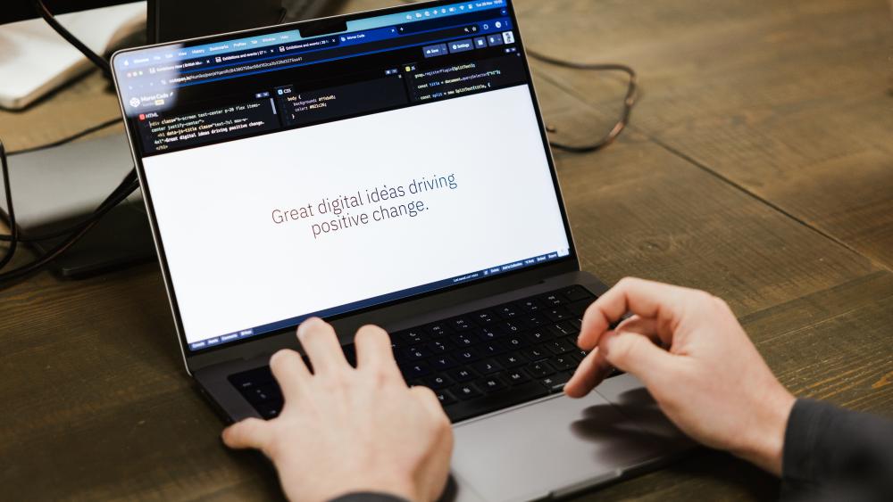 Developer working on front end 
